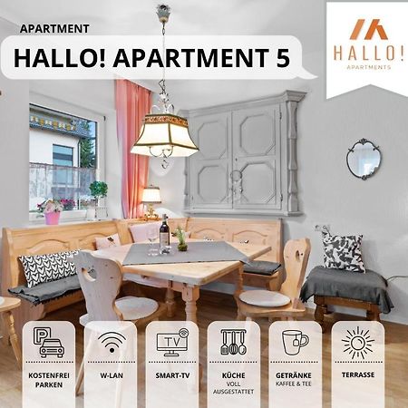 Sehr Grosse Ferienwohnung In Bester Lage Mit Grosser Sonnenterrasse L Innenstadtnaehe L 1 Minute Zum Bahnhof L Grosse Kueche L Tv L Extra-Wc L Free-Wlan L Willkommen Im Hallo!-Apartment 5 巴特沃里斯霍芬 外观 照片