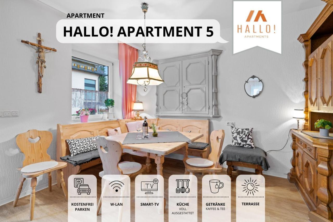 Sehr Grosse Ferienwohnung In Bester Lage Mit Grosser Sonnenterrasse L Innenstadtnaehe L 1 Minute Zum Bahnhof L Grosse Kueche L Tv L Extra-Wc L Free-Wlan L Willkommen Im Hallo!-Apartment 5 巴特沃里斯霍芬 外观 照片